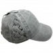 Washed ponytail baseball cap