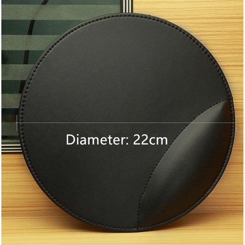 Leather Mouse Pad with Gel Wrist Rest