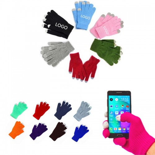 Knitting Touch Screen Precise Touching Strip Gloves