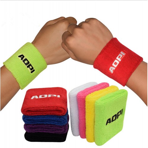 Sport Cotton Terry Embroidered Wristband