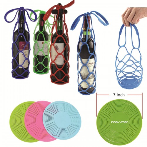 Silicone Wine Bottle Carrier 