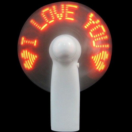 LED Flashing Message Fan (Batteries Included)